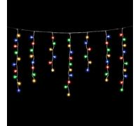 SALCAR - Ghirlanda di lampadine a LED per interni ed esterni, 2 m, 80 LED, per il Natale, con 8 modalità di illuminazione e funzione di memoria, impermeabile, per gazebo, balcone, multicolore