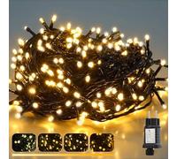 SALCAR Luci Albero di Natale, 10m 150 LED Ghirlanda Luminosa Esterno, Impermeabile Luci Natalizie da Esterno per Albero di Natale, Giardino, Balcone, Festa, Bianco Caldo Dimmerabile