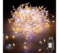 SALCAR Luci Albero Natale 160LEDs, Catena Luminosa 3M con 14 Modalità Dinamici, IP44 Impermeabile Luci Natale Esterno Interno Decorazione Natalizia per Casa Interno Giardino, Bianco Caldo