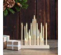 SALCAR Luci natalizie 20 LED, Illuminazione Natalizia a Batteria, Stella a Cinque Punte Brillante, per Decorazioni Natalizie - Luci LED Bianco Caldo
