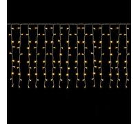SALCAR Tenda a LED per finestra, 2 m x 1 m, 100 LED, per esterni ed interni, illuminazione natalizia sospesa, con 9 modalità e funzione di memoria, bianco caldo