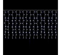 SALCAR Tenda luminosa a LED per finestre, 2 x 1 m, con 100 LED, per interni ed esterni, Natale, illuminazione natalizia sospesa con 8 modalità, timer e funzione memoria, luce bianca fredda