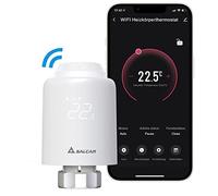 SALCAR WIFI Termostato si Connettono Direttamente TRV603 Valvole Termostatiche per Termosifoni Compatibili con Amazon Alexa & Google Assistant Valvola Termostatica Programmabili Tuya