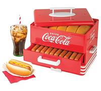 Salco Coca-Cola Hot Dog Maker - Steamer e scalda panini in stile Diner, 24 salsicce hot dog e 12 panini capacità, salsicce, verdure, pesce, gnocchi