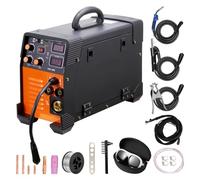 Saldatore 250/160/200A Saldatore Ad Arco TIG 3 In 1 Saldatrice Stick IGBT DC Inverter Display Digitale Combo Lavoro E Fai-da-te Facile Da Usare(200A)