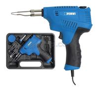 Fervi 0443 Multifunzione Saldatore Istantaneo, 200 W, 230 V, Ciano/Nero