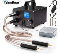 Saldatore a punti con display digitale, saldatrice manuale per nichel da 0,3 mm, batteria al litio 18650, kit portatile, regolazione a 250 marce 110V-240V