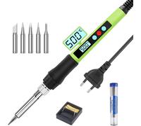 Saldatore a Stagno, 100W Professionale Con ON/OFF- Temperatura Regolabile 180 ℃-