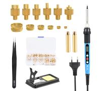 Saldatore a Stagno 80W con Inserti Filettati a Caldo M2 M2.5 M3 M4 M5 M6 M8 Punte Saldatore Stagno per Inserti Filettati Punte per Saldatore Accessori per Componenti di Stampa 3D e Parti in Plastica