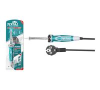 SALDATORE ELETTRICO A STILO PER STAGNO 100W PUNTA DIRITTA CON SUPPORTO TOTAL