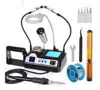 Saldatore a stagno con clip 927 lampada d'ingrandimento opzionale Display digitale Set di kit for saldatore elettrico Stazione saldatura