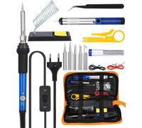 Saldatore a Stagno, Saldatore Kit 60W, Temperatura Regolabile 200-450℃ stagnator