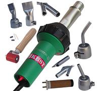 Saldatore ad Aria Calda HKBST 1600W - Kit per Saldatura Plastica con 7 Ugelli, Rullo per Giunzioni, Pistola per Saldatura Plastica per Riparazione Pavimenti Vinilici e Coperture TPO
