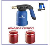Saldatore bruciatore a 2 cartucce gas butano cannello fiamma ossidrica mini g