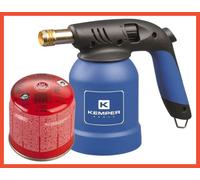 Saldatore Bruciatore a Gas Butano + 1 Cartuccia Cannello Kemper Fiamma Ossidrica