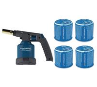 Saldatore Cannello a gas Bruciatore Piezo Campingaz X2000PZ+ 4 bombolette C206