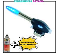 SALDATORE CANNELLO BRUCIATORE A GAS DA CUCINA FIAMMA OSSIDRICA CON RICARICA