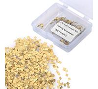Saldatore con Chip in Oro 14k, 1x1mm 0,5 Gram (0,32DWT) circa 200 pezzi Saldatura in Oro 14k, Ultra Piccola Saldare Metallo per la Riparazione di Gioielli Saldatura Elettronica (Saldatura M)
