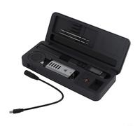 Saldatore con contenitore mobile da banco da lavoro, per HS-02 Set per 9W-100W PD/QC/DC riscaldamento rapido, per corpo in lega di alluminio CNC, 0,96 pollici a colori (per standard HS-02B)