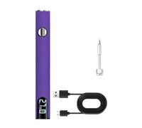 Saldatore Digitale USB A LED Da 8-10 W, Riscaldamento Rapido, Penna A Bruciatore, Kit Con Tre Saldatori Regolabili, Strumenti For La Riparazione Della Saldatura Ampiamente Utilizzato(Purple)
