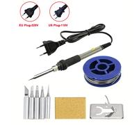 Saldatore elettrico a temperatura regolabile da 60 W EU 220 V / ☆ La spina americana è 110 V ☆ Saldatore fai da te per la riparazione
