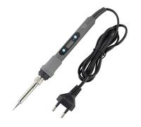 Saldatore elettrico con display digitale grigio da 80 W a temperatura regolabile con kit di strumenti di riparazione for saldatura con assorbitore di stagno multimetro(80W SET-1,110V US Plug)