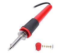 Saldatore elettrico, penna pirografo per incisione su legno 40W,dotato di 5 punte diverse punte di ferro per la creazione fai te su pirografia di zucca,pirografia in legno,articoli per lampa(EU)