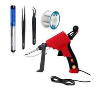 Saldatore Elettrico Portatile For Riscaldamento Interno Con Pistola Invia Automaticamente Lo Strumento Di Riparazione Della Saldatura A Stagno Riscaldamento Preciso(80W RED)