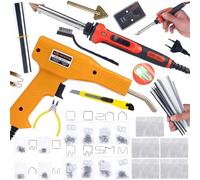 Saldatore ferro rosso Odysseya 100 W RRO100W Set di plastica 5 griglie cacciavite punta e supporto + pinzatrice 200 punti + 800 punti 8 tipi