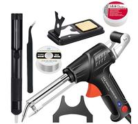 Saldatore Laser Industriale Con Riscaldamento Interno | Kit Di Pistola In Ferro Di Saldatura Multifunzione 6 In 1-strumento Di Saldatura Portatile Per La Lavorazione Dei Metalli Di Precis(Color:black)