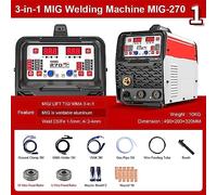 Saldatore MIG portatile intelligente, saldatrice MIG MIG/TIG/MMA 3 IN 1, inverter multifunzione Saldatura(Package 1)