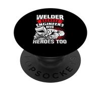 Saldatore perché gli ingegneri hanno bisogno di eroi troppo saldatore PopSockets PopGrip Adesivo