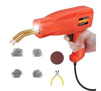 Saldatore Pistola Riparazione Macchina Kit di riparazione paraurti auto con saldatrice per plastica da 150 W, acchina di saldatura con punti metallici caldi da 800 pezzi