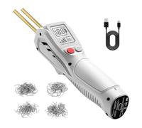 Saldatore Pistola Riparazione Macchina Kit saldatrice per plastica ricaricabile tramite USB, macchina per la saldatura di plastica per la riparazione di crepe in plastica(White)