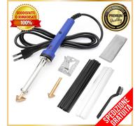 Saldatore Plastica Kit 80W Rete Rinforzo Spazzola Metallica Riparazione Professi