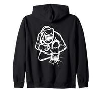 Saldatore Schizzo Amante della Saldatura Felpa con Cappuccio