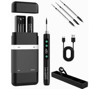 Saldatore senza fili USB, batteria ricaricabile da 1100 mAh, display a LED, 180-450 C, con supporto e 3 punte per saldatura