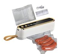 Saldatore Sottovuoto Alimentare | Dispositivo Di Conservazione Portatile Manuale | Sigillatore Automatico Con 10 Borse,Per Casa Cucina Esterna Stoccaggio Carne Viaggi Barattoli Inscatolamento
