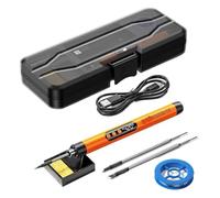 Saldatore USB Interfaccia Tipo-C Mini Saldatore Set Display Digitale Saldatore Elettrico Temperatura Regolabile 5V 8W Il Miglior Regalo(C200L-2-Orange)