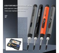 Saldatore USB mini piccolo set saldatore portatile interfaccia di tipo C per uso domestico Batteria da 800 mAh Temperatura regolabile