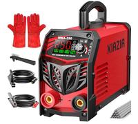 Saldatrice a elettrodo 250A 220V con display LED, saldatrice portatile IGBT con Hot Start, Arc Force & Anti-Stick, kit completo per fai-da-te, officina e fattoria