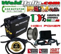SALDATRICE A FILO CONTINUO E ELETTRODO INVERTER MIG 150A GAS NO GAS E ACCESSORI