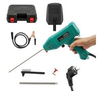 Saldatrice a mano, 220 V, 3000 W, con cassetta degli attrezzi e 1 set, maschera protettiva, saldatrice ad arco portatile per elettrodo da 1,6 - 3,2 mm, spessore di saldatura 2 ~ 14 mm (verde)