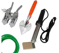 Saldatrice a nastro rotonda in PU, saldatore da 200 W, connettore ad alta precisione, pinze angolari, regolazione della temperatura 150 ℃ ~ 400 ℃ per strisce e tubi in plastica