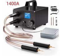 Saldatrice a punti da 250 ingranaggi Doppi condensatori Accumulo di energia Saldatura a doppio impulso Face in nichel da 0,3 mm Saldatore a punti per batteria 18650