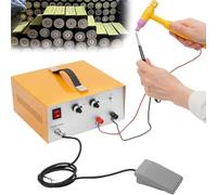 Saldatrice a Punti Per Batterie E Condensatori, Saldatrice a Punti Per Lamiere Con Interruttore a Pedale, Spessore Di Saldatura 0,5-1,5 Mm, Potenza Di Uscita Regolabile E 2 Modalità Di Lavoro
