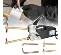 Saldatrice a punti portatile Pinze per saldatrici elettrica 220V Pistola punta monofase a doppio lato 2.0 + 2.0Mm Strumento di riparazione in lamiera per acciaio dolce