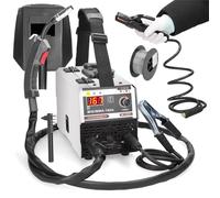 Saldatrice ad elettrodi 2 in 1, MIG MAG 160A IGBT, saldatrice automatica a contatto con saldatura, saldatrice ad arco a gas, per professionisti e professionisti