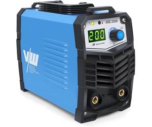 Saldatrice ad Elettrodo MMA ARC 200K, Inverter IGBT Portatile da 2,5kg con Hotstart e Anti-Stick, Macchina per Saldare Leggera con Accessori Inclusi 10-200A - VECTOR WELDING