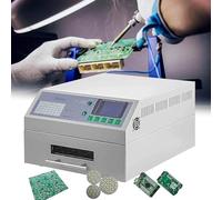 Saldatrice automatica a riflusso per scheda PCB, strumento della stazione di rilavorazione SMD SMT BGA con circolazione dell'aria calda e riscaldatore IC a infrarossi, modello T962A